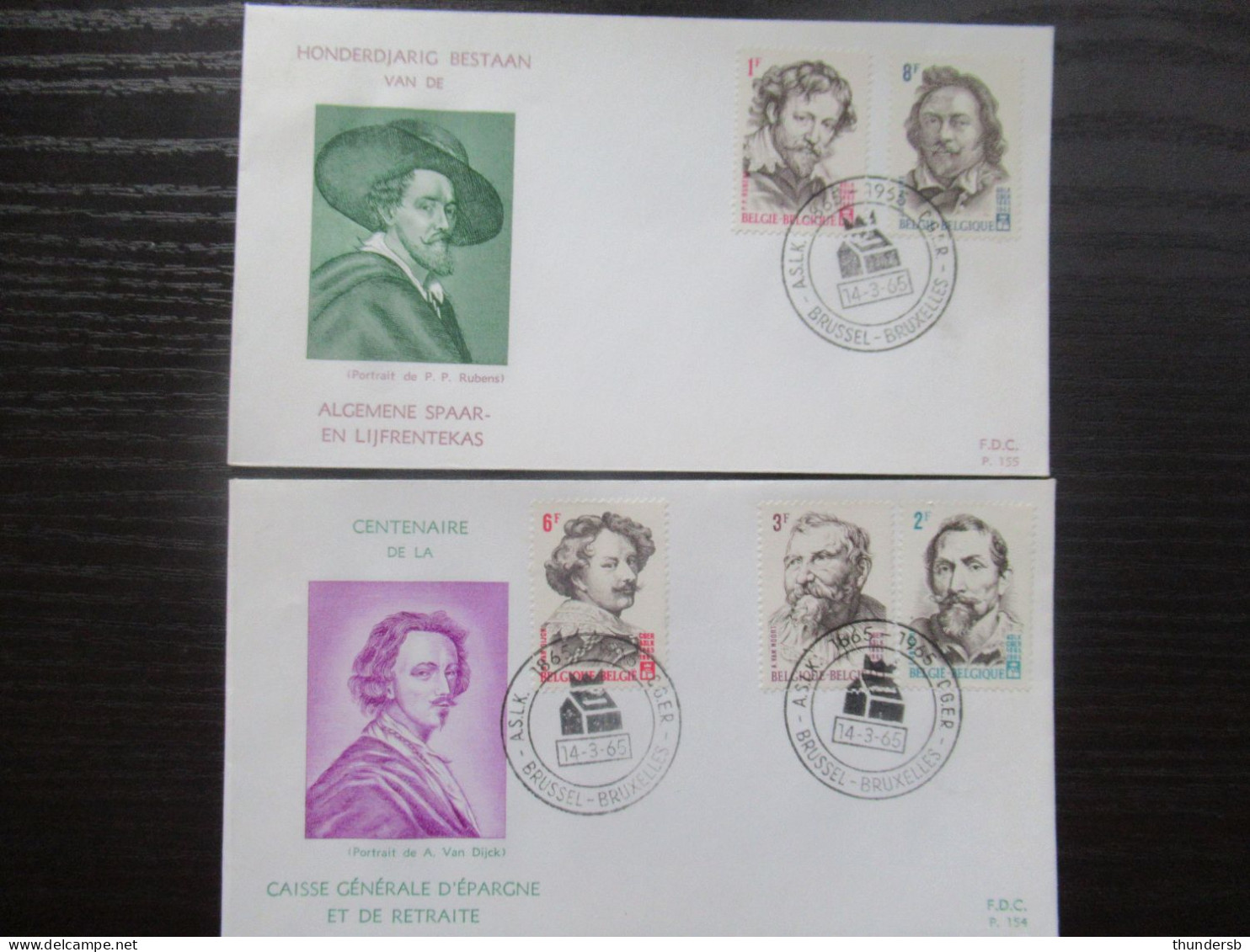 FDC 1322/26 'Grote Belgische Schilders' - 1961-1970