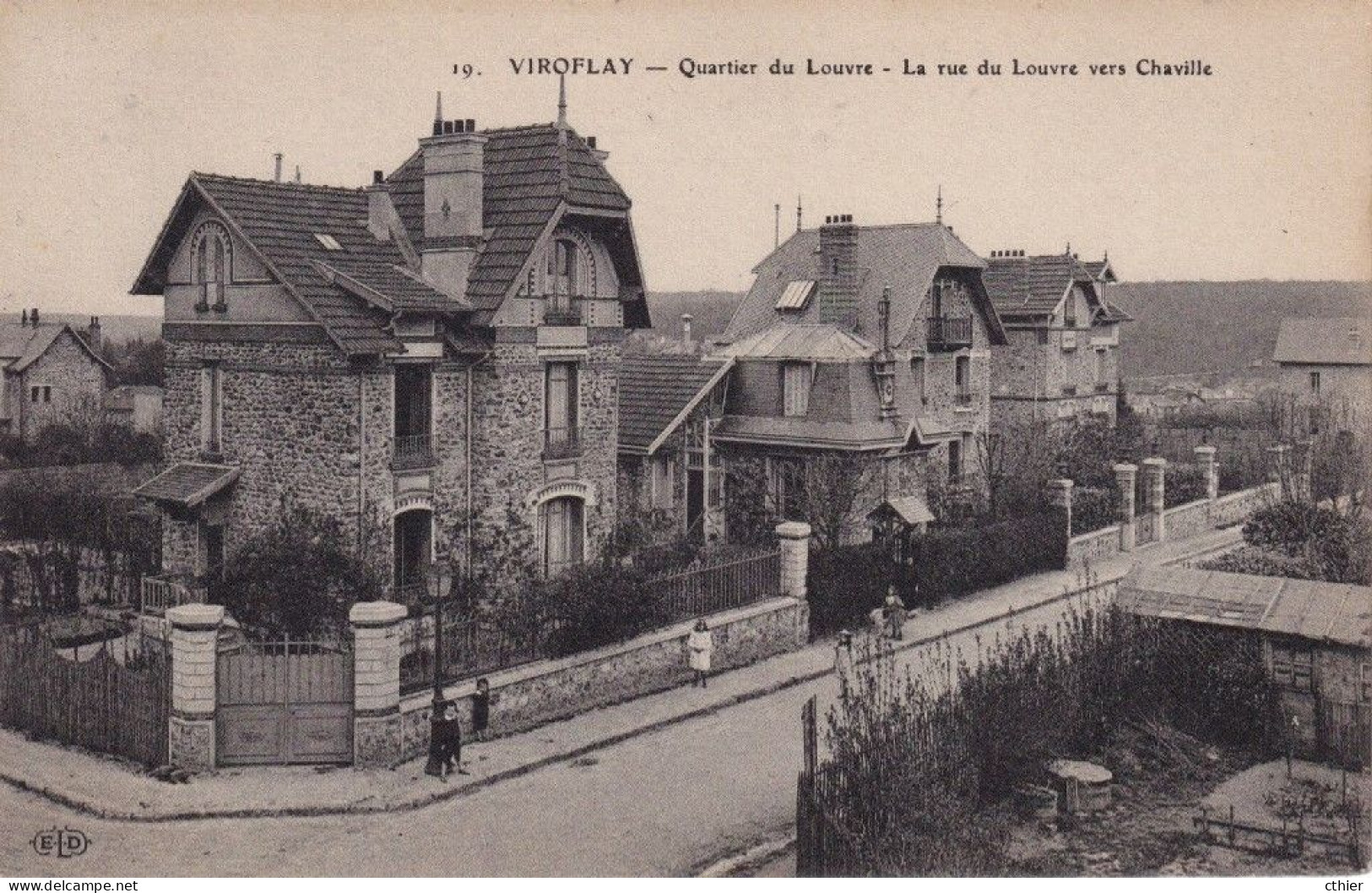 CPA VIROFLAY 78 - Quartier Du Louvre - La Rue Du Louvre Vers Chaville - Viroflay