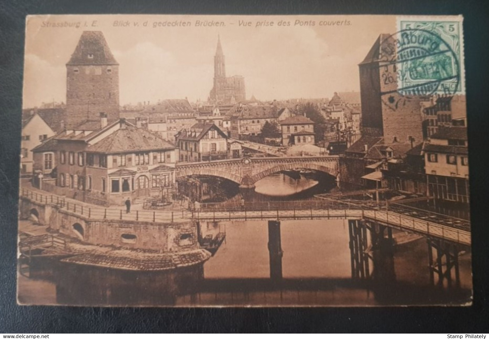 Germany Strasburg Postcard & Cancel Used - Strasburg