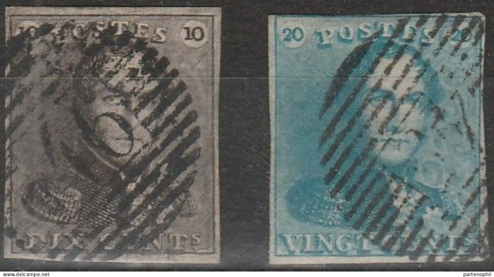 410 Belgio Belgium 1849 - Effigie Di Re Leopoldo I, N. 1/2. Cat. € 265,00. SPL - 1849-1850 Médaillons (3/5)