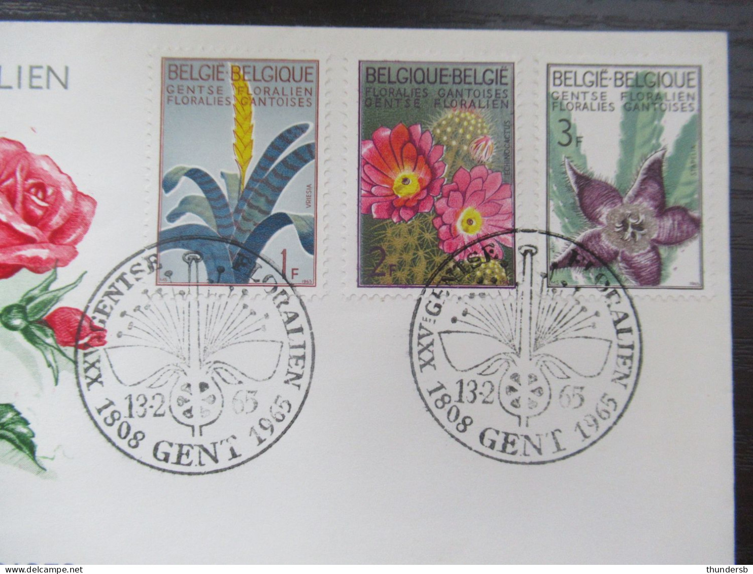 FDC 1315/17 'Gentse Floraliën III' - 1961-1970