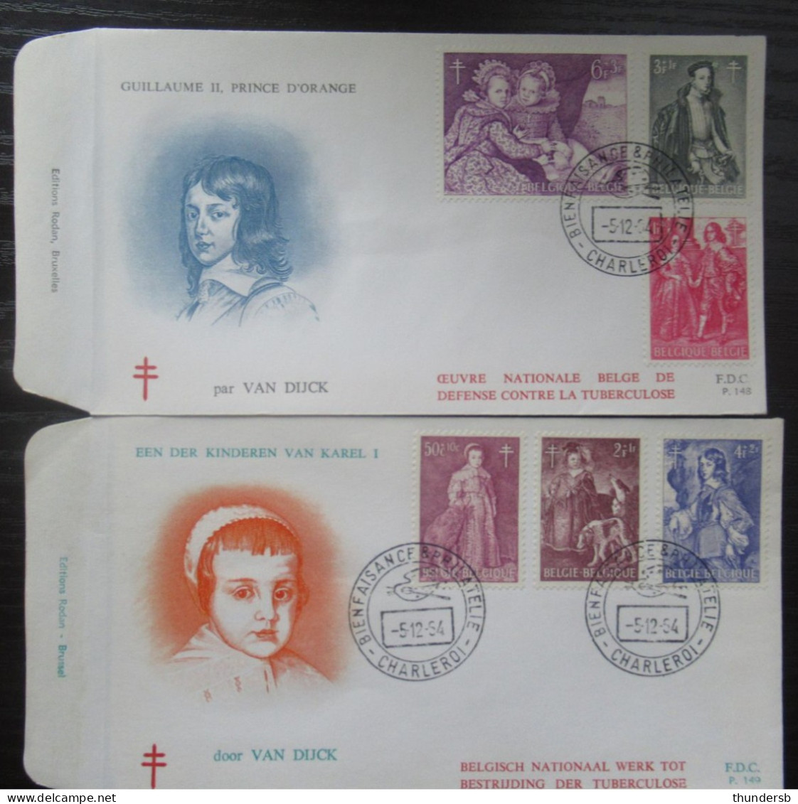 FDC 1307/12 'Reproducties Belgische Schilders' - 1961-1970