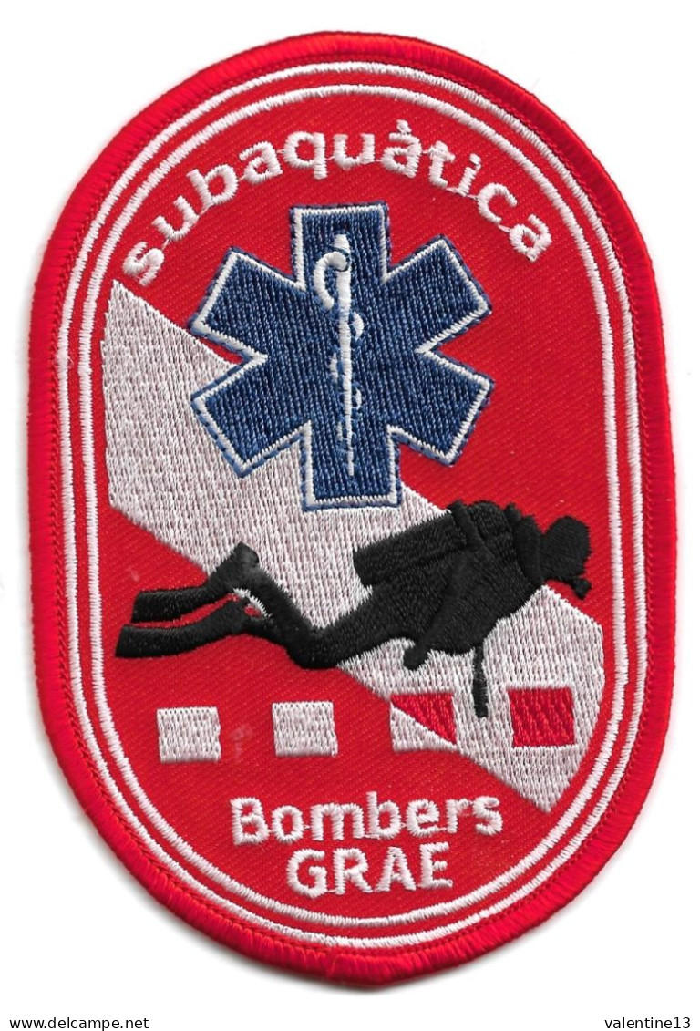 Ecusson POMPIERS ESPAGNE SUBAQUATICA BOMBERS GRAE - Firemen