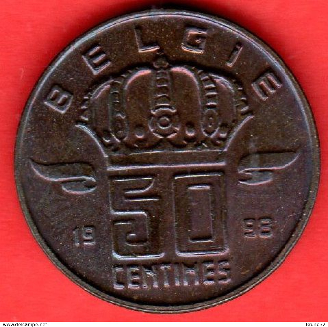 Belgio - Belgium - Belgique - Belgie - 1998 - 50 Centimes - QFDC/aUNC - Come Da Foto - 50 Cents