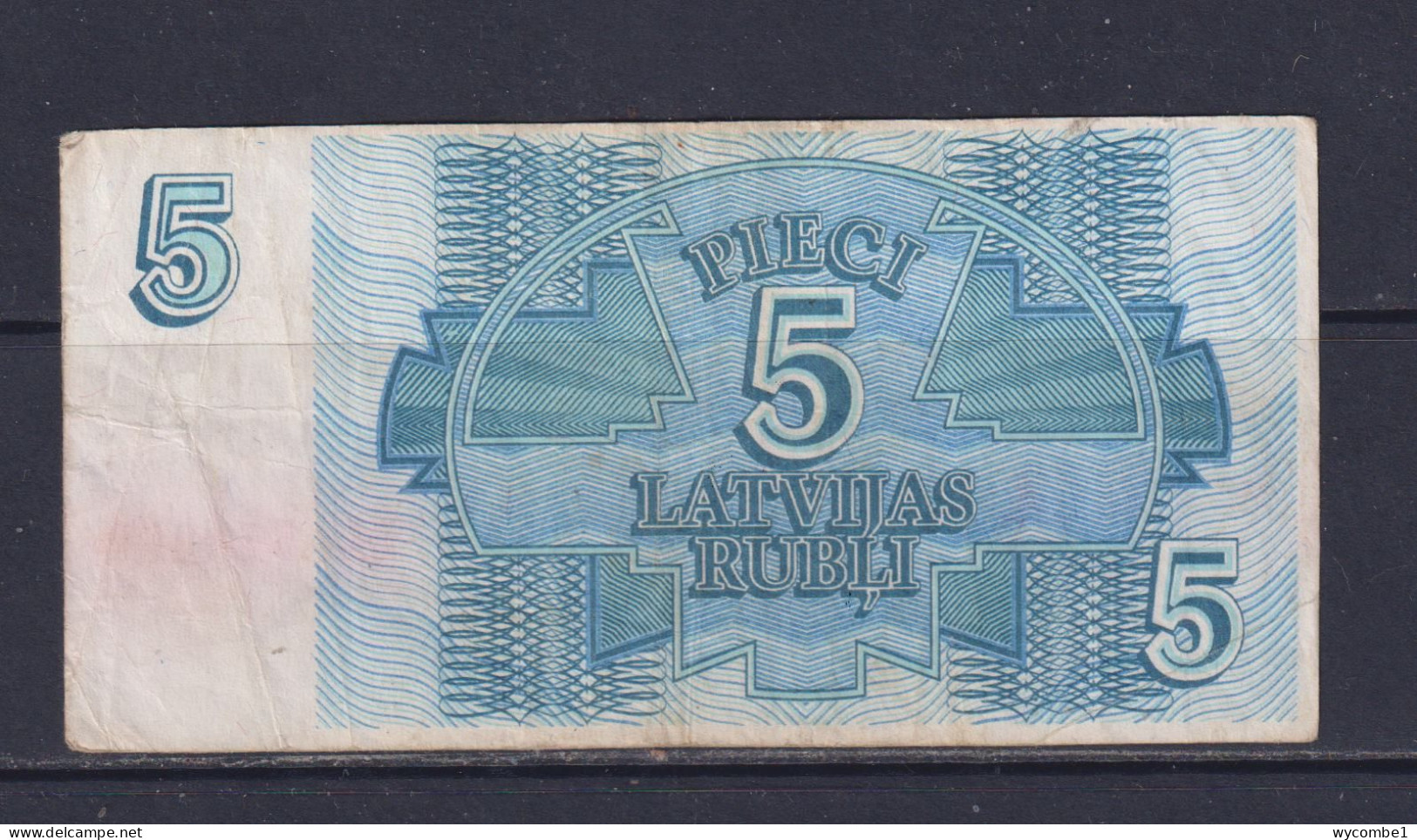 LATVIA  - 1992 5 Rubli Circulated Banknote As Scans - Letonia