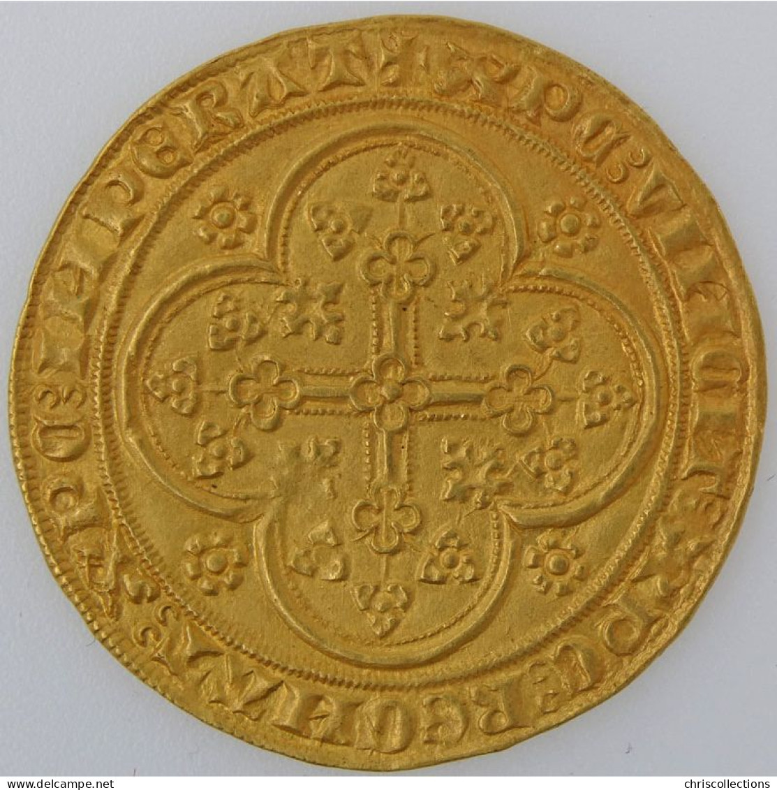 Comté De Flandre, Louis II De Male, Chaise D'or Au Lion, Friedberg 163, SUP - Flandre