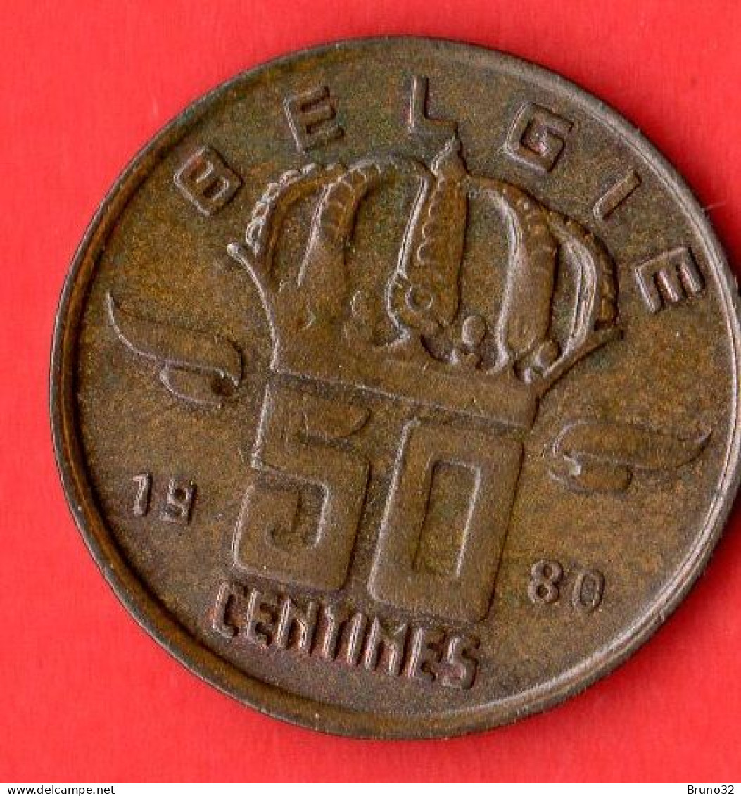 Belgio - Belgium - Belgique - Belgie - 1980 - 50 Centimes - QFDC/aUNC - Come Da Foto - 50 Cents