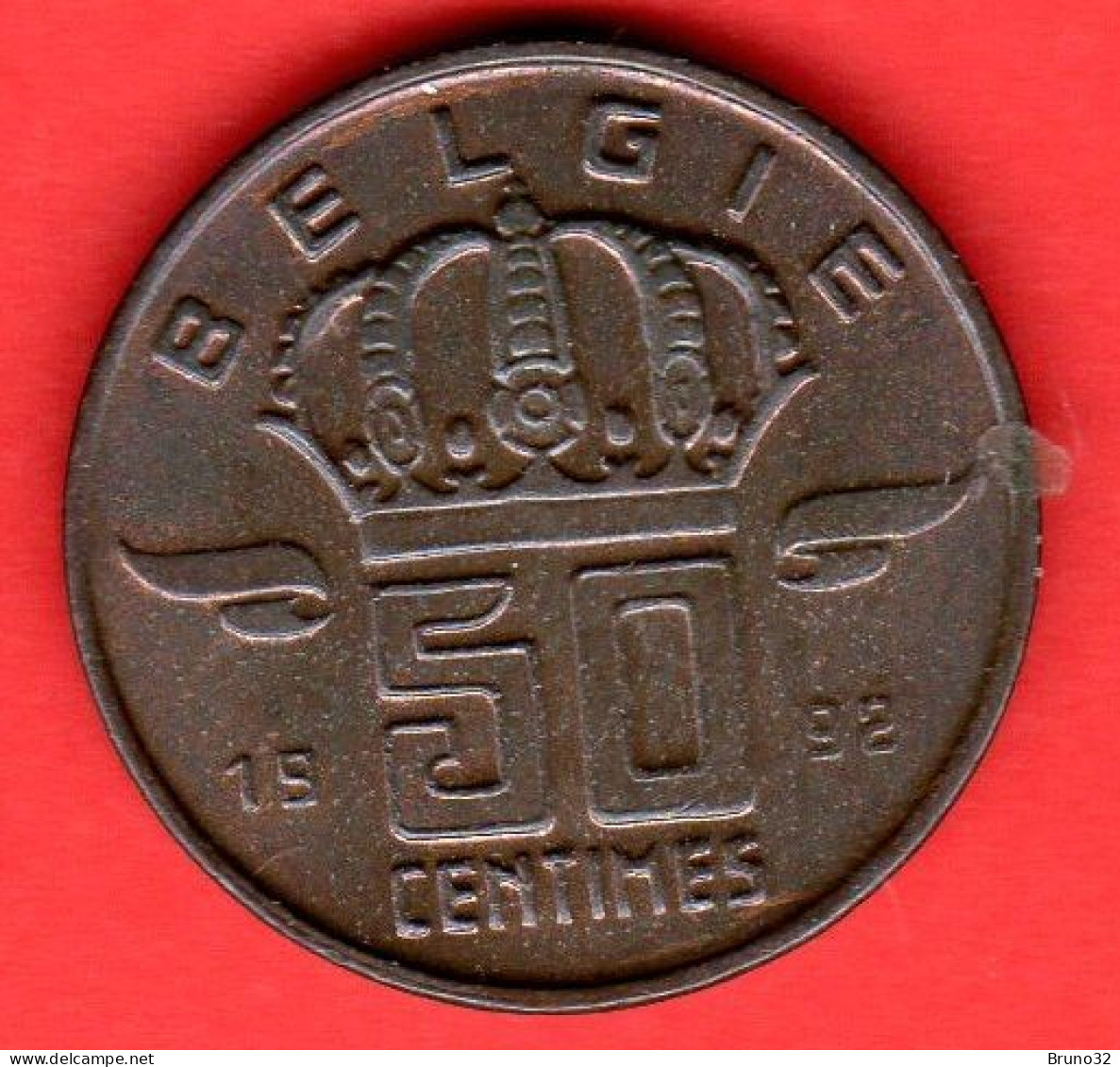 Belgio - Belgium - Belgique - Belgie - 1992 - 50 Centimes - QFDC/aUNC - Come Da Foto - 50 Cents