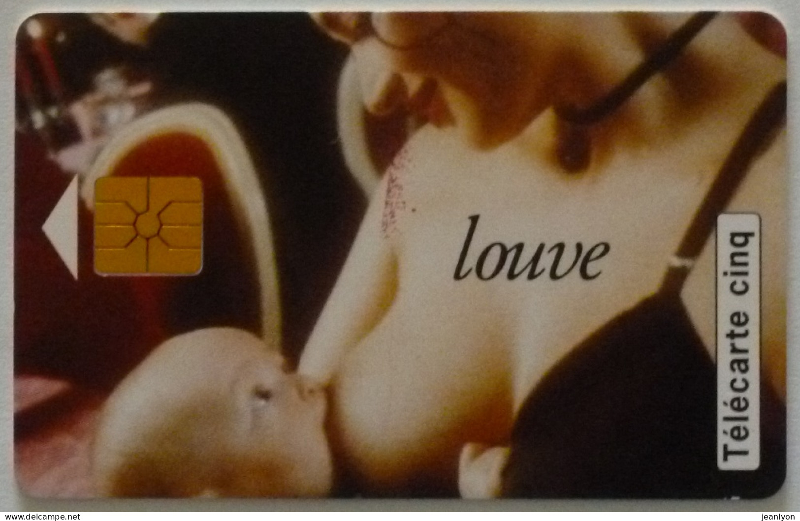 LOUVE - TETE ENFANT & POITRINE FEMME - Publicité Tampons NETT VANIA - Télécarte Privée 5 - Personen