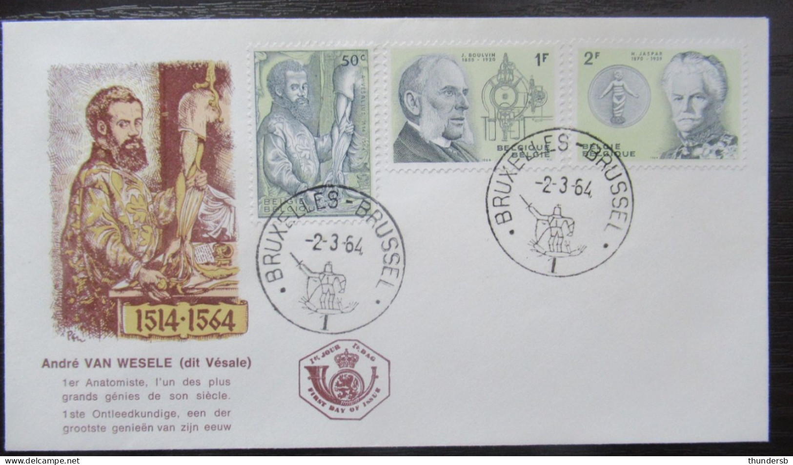 FDC 1281/83 'Belgische Beroemdheden' - 1961-1970