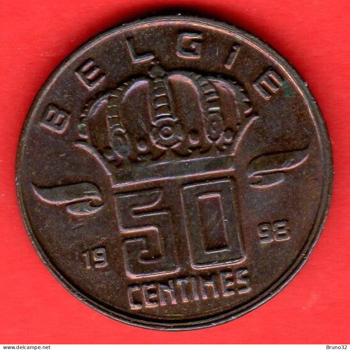 Belgio - Belgium - Belgique - Belgie - 1998 - 50 Centimes - QFDC/aUNC - Come Da Foto - 50 Cents