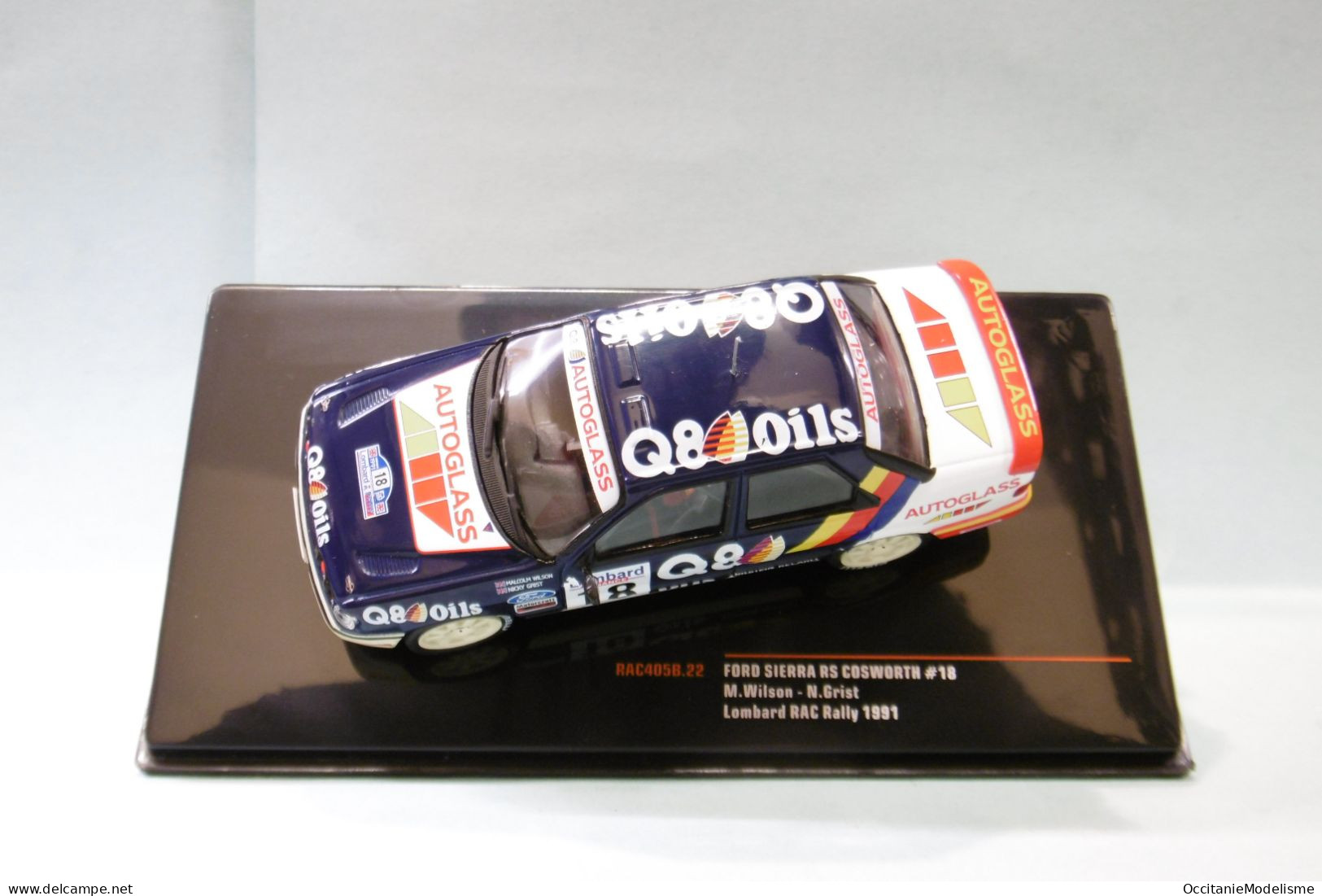 Ixo - FORD SIERRA RS COSWORTH #18 Lombard RAC Rally 1991 Wilson - Grist Réf. RAC405B NBO Neuf 1/43 - Ixo