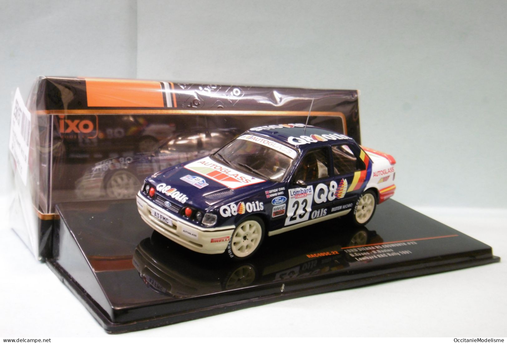 Ixo - FORD SIERRA RS COSWORTH #23 Lombard RAC Rally 1991 Evans - Davies Réf. RAC405C NBO Neuf 1/43 - Ixo