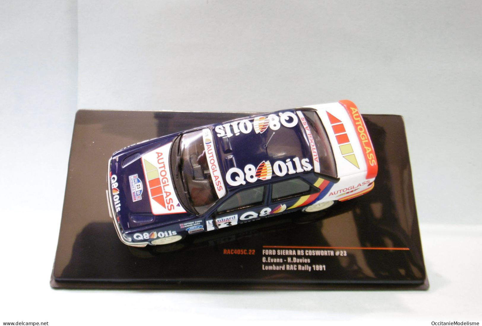 Ixo - FORD SIERRA RS COSWORTH #23 Lombard RAC Rally 1991 Evans - Davies Réf. RAC405C NBO Neuf 1/43 - Ixo