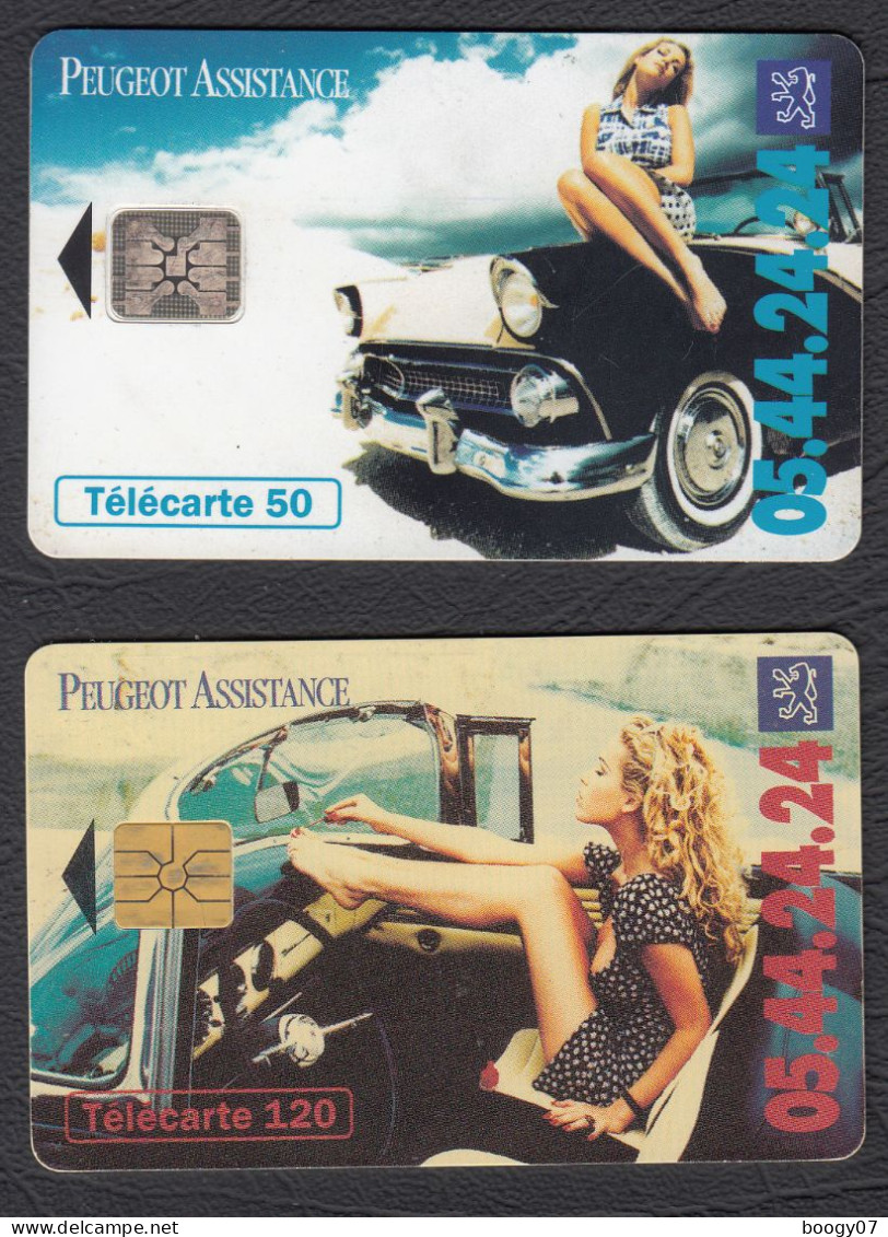 Lot  Télécarte  Peugeot Assistance - Coches