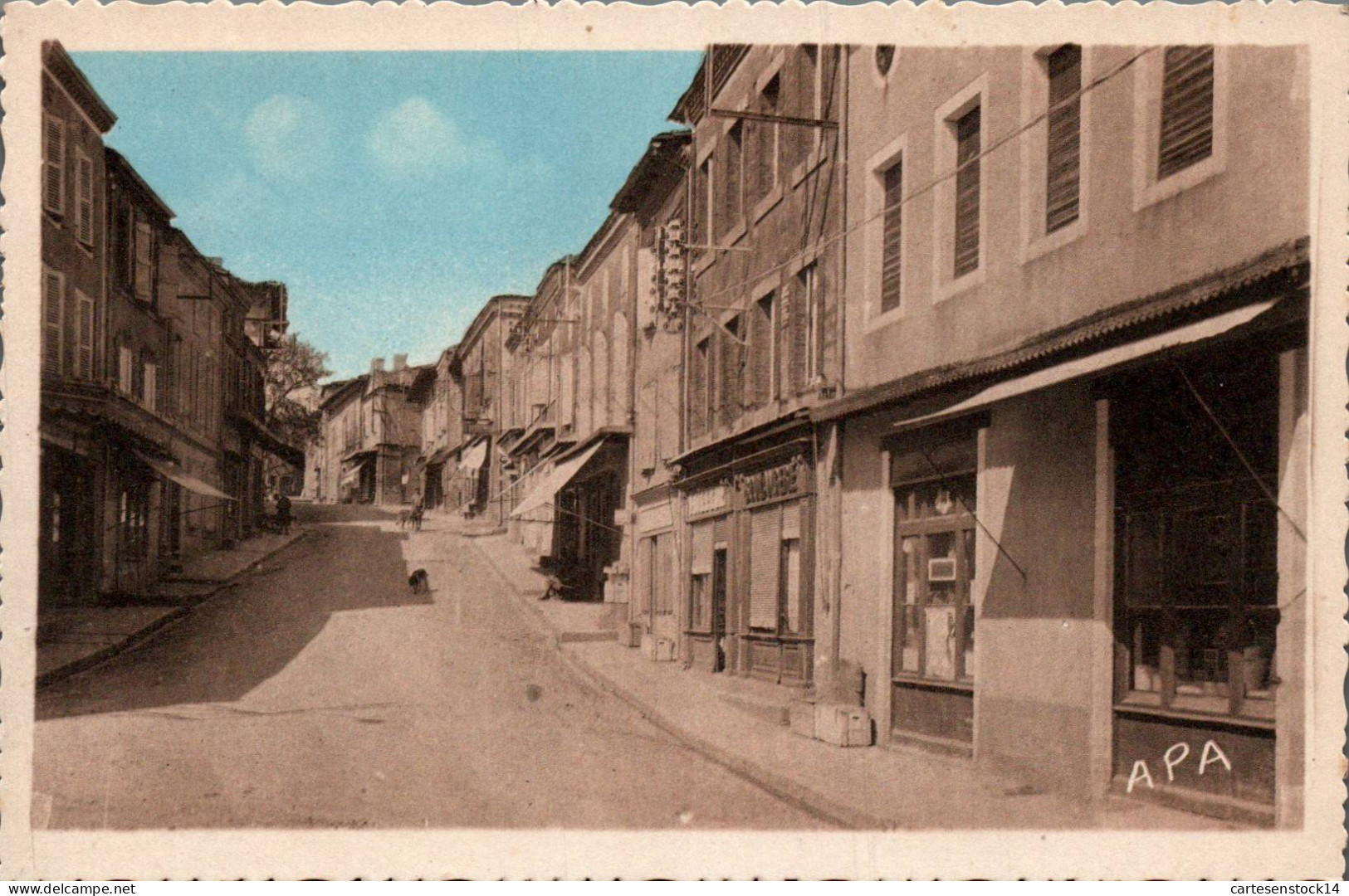 N°41001  Z -cpa Montclar De Quercy -grande Rue- - Montclar De Quercy