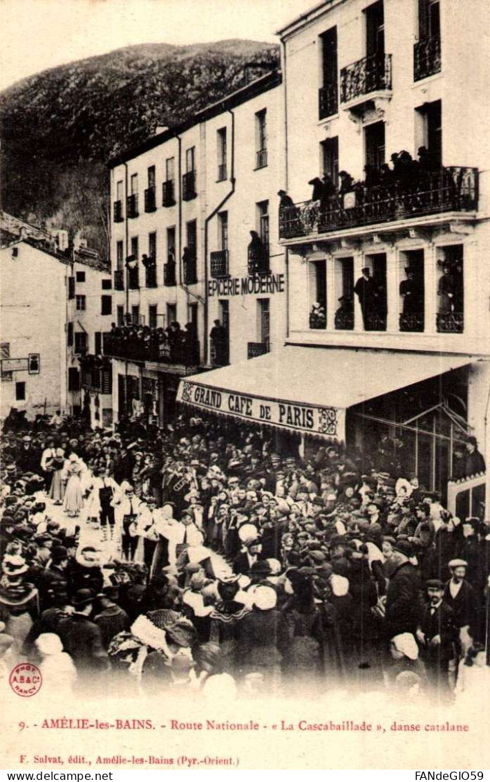 Amélie-les-Bains , Route Nationale , " La Cascabaillade " , Danse Catalane../// 14 - Amélie-les-Bains-Palalda