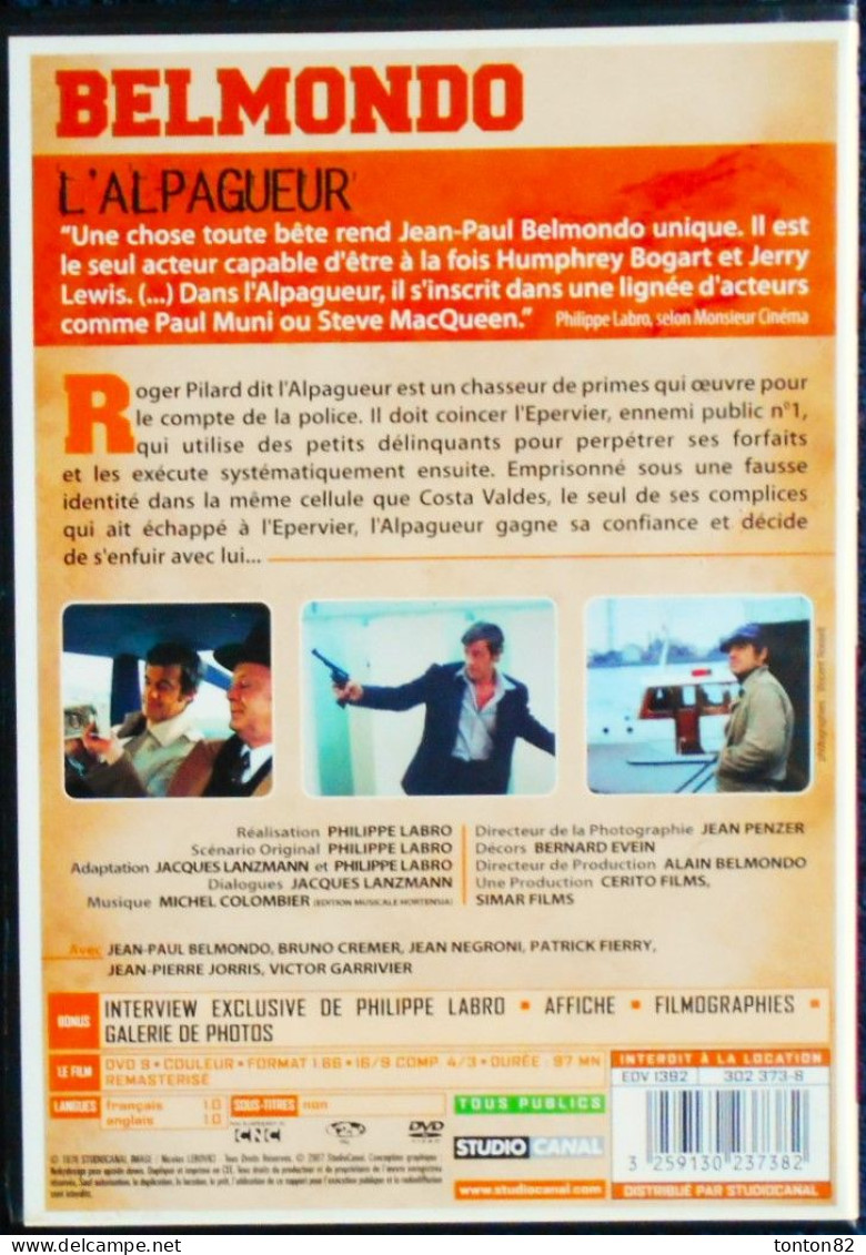 L'Alpagueur - Jean-Paul Belmondo - Bruno Kremer - Claude Brosset . - Politie & Thriller