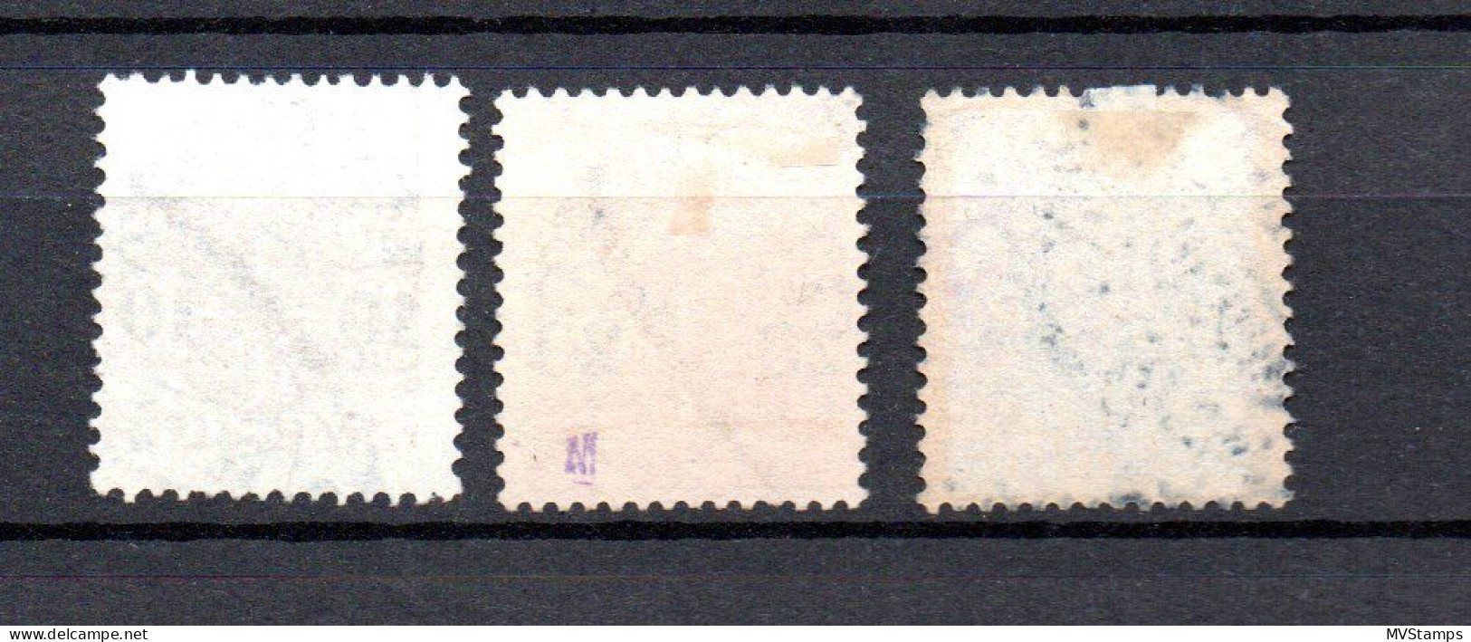 Sweden 1920 Old Set Overprinted Airmail Stamps (Michel 138/40) Used - Ongebruikt