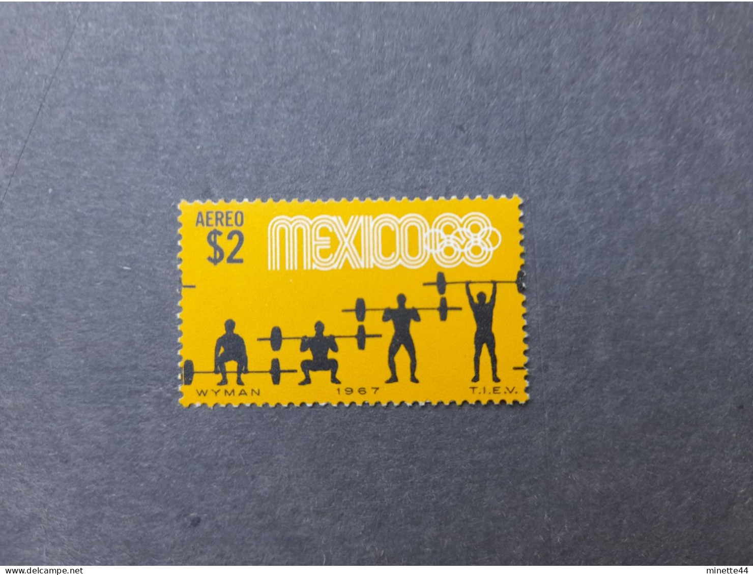 MEXIQUE MEXICO 1968  MNH** HALTEROPHILIE WEIGHT LIFTING 1967 - Gewichtheffen