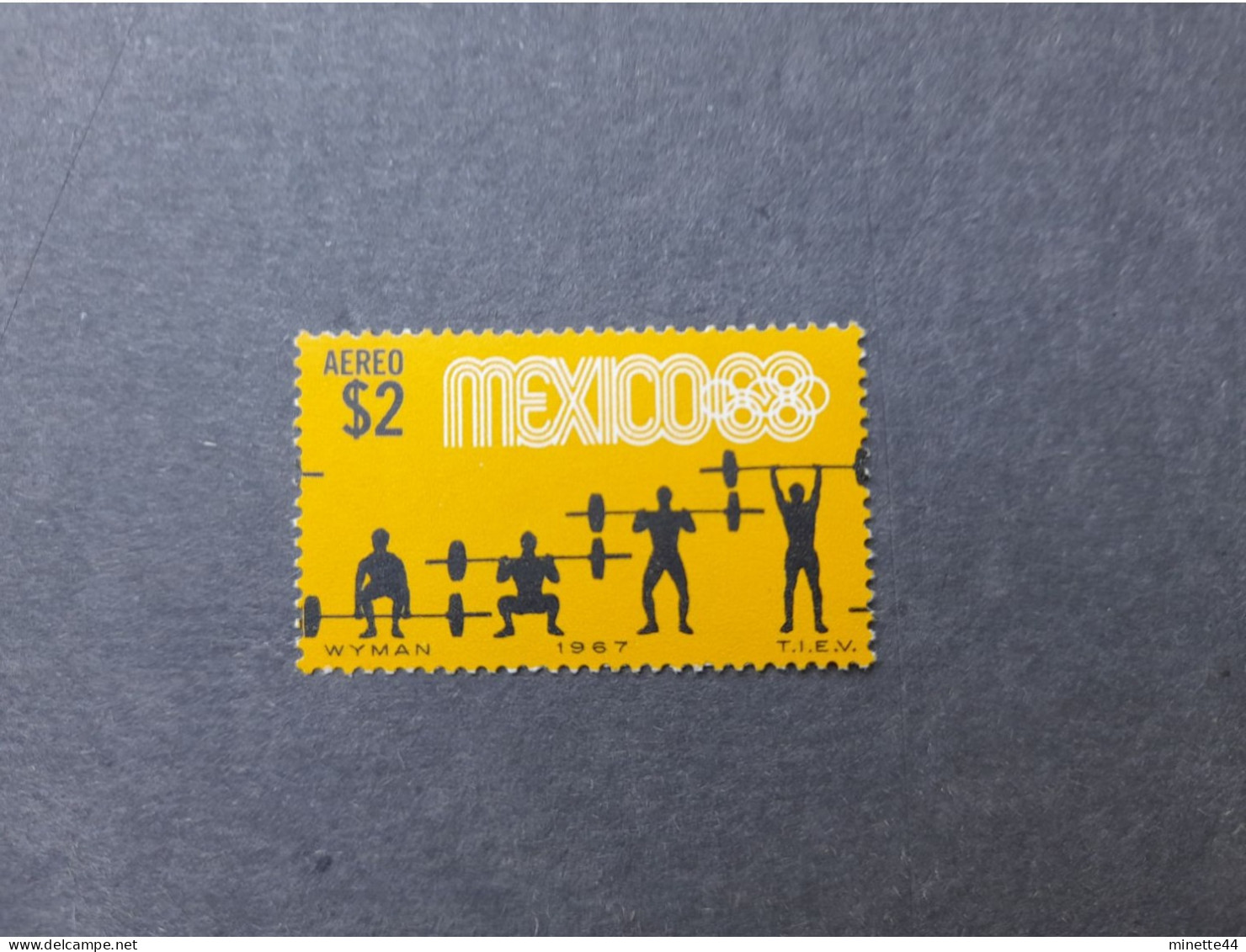 MEXIQUE MEXICO 1968  MNH** HALTEROPHILIE WEIGHT LIFTING 1967 - Gewichtheben