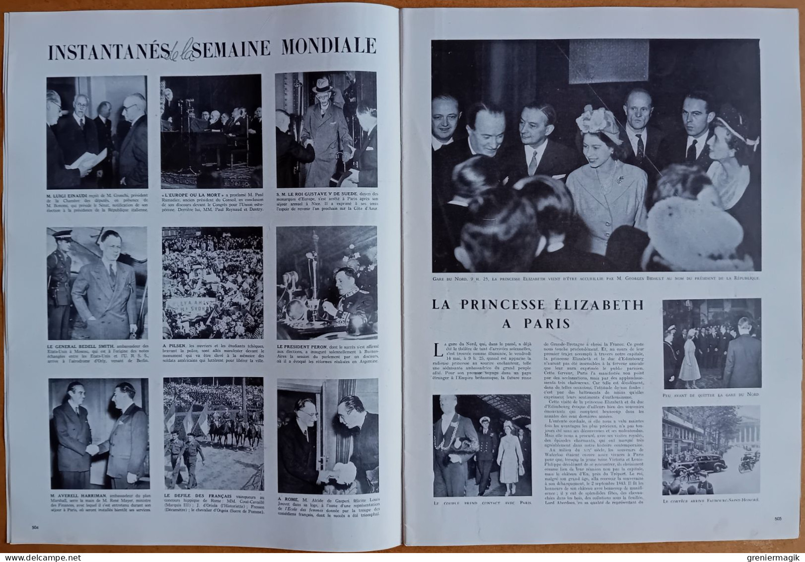 France Illustration N°138 22/05/1948 Princesse Elizabeth à Paris/Elevage Chevaux/La Route De L'Alaska/Carmen Amaya - General Issues