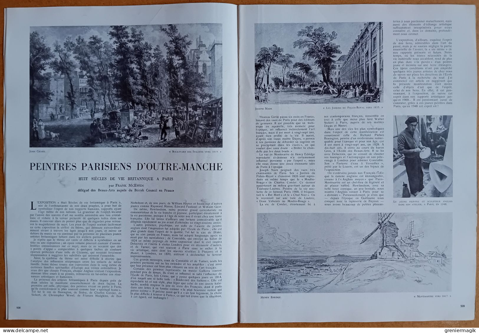 France Illustration N°138 22/05/1948 Princesse Elizabeth à Paris/Elevage Chevaux/La Route De L'Alaska/Carmen Amaya - Testi Generali