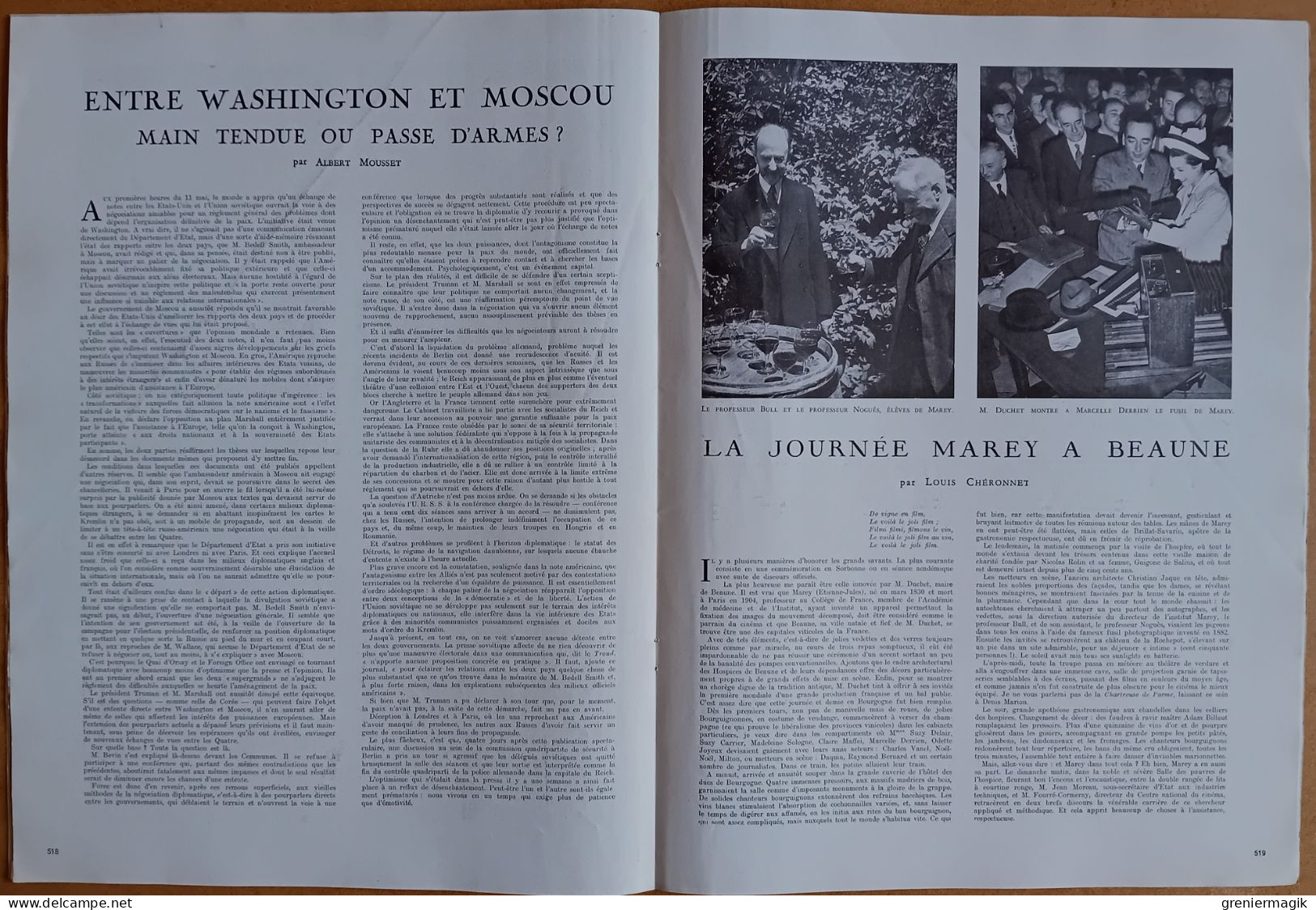 France Illustration N°138 22/05/1948 Princesse Elizabeth à Paris/Elevage chevaux/La route de l'Alaska/Carmen Amaya