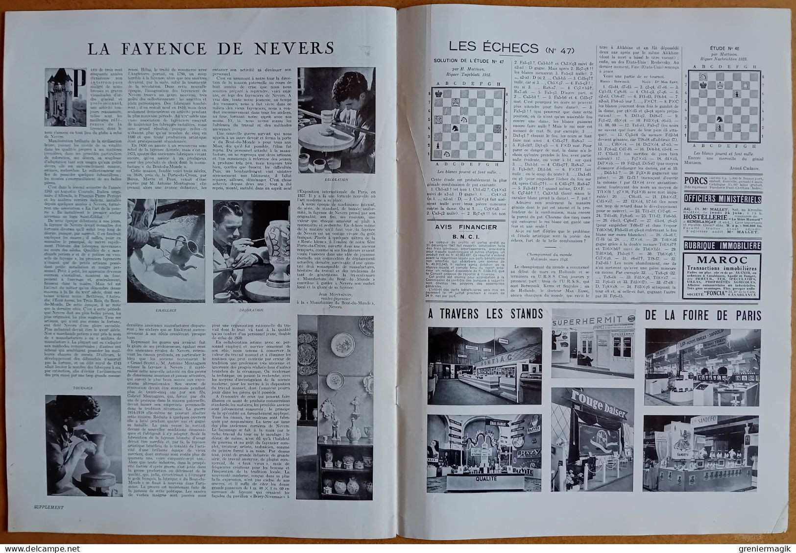 France Illustration N°138 22/05/1948 Princesse Elizabeth à Paris/Elevage chevaux/La route de l'Alaska/Carmen Amaya