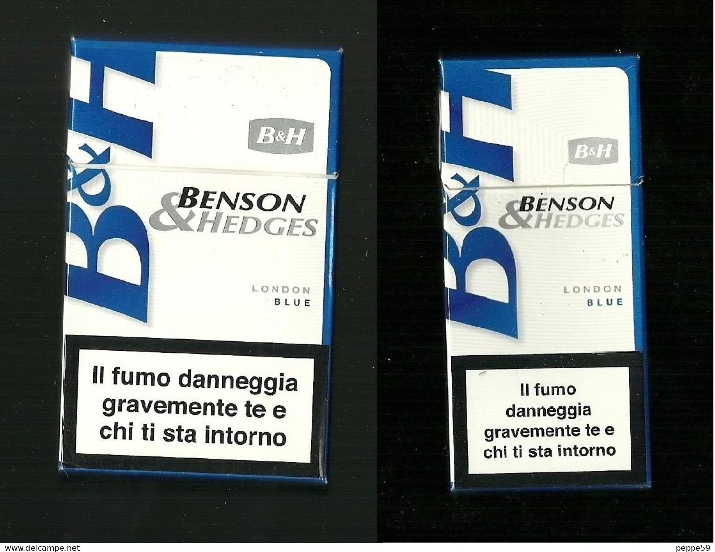 Pacchetti Di Sigarette ( Vuoti ) - B & H London Blue Da 10 E 20 Pezzi - Etuis à Cigarettes Vides