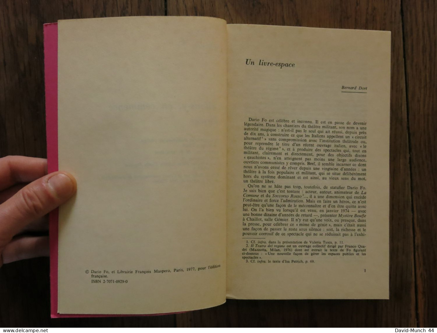 Allons-y On Commence De Dario Fo. Paris, François Maspero, Collection "Malgré Tout". 1977 - Soziologie