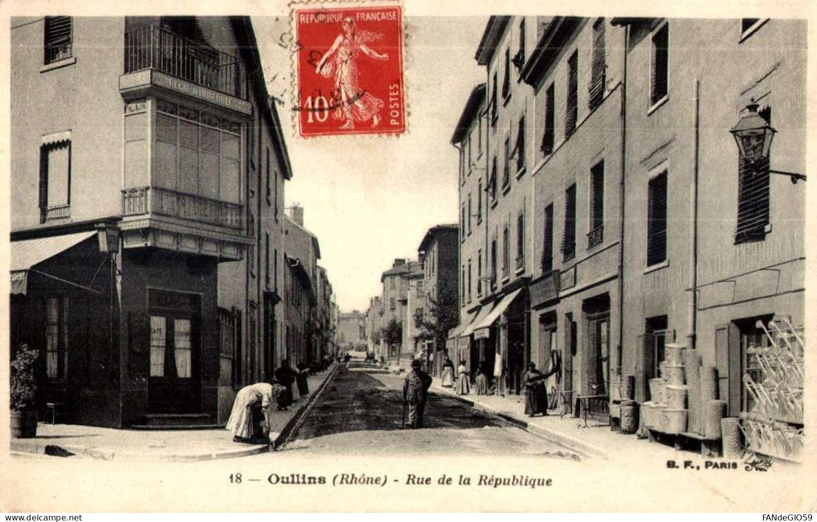 CPA - France - (69) Rhône - Oullins - Rue De La République  -/// 14 - Sonstige & Ohne Zuordnung