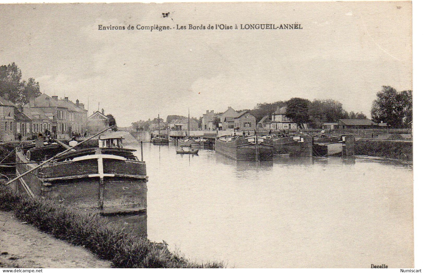 Longueil-Annel Bords De L'Oise Péniches Batellerie Navigation - Longueil Annel