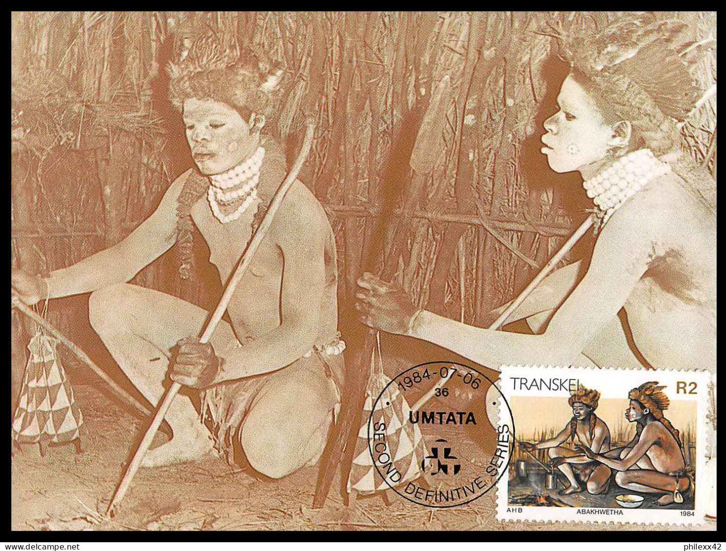 49161 Yv N°142/158 The Life Of Transkei 17 Cartes Carte Maximum (card) Afrique Du Sud South Africa 1984 - Transkei