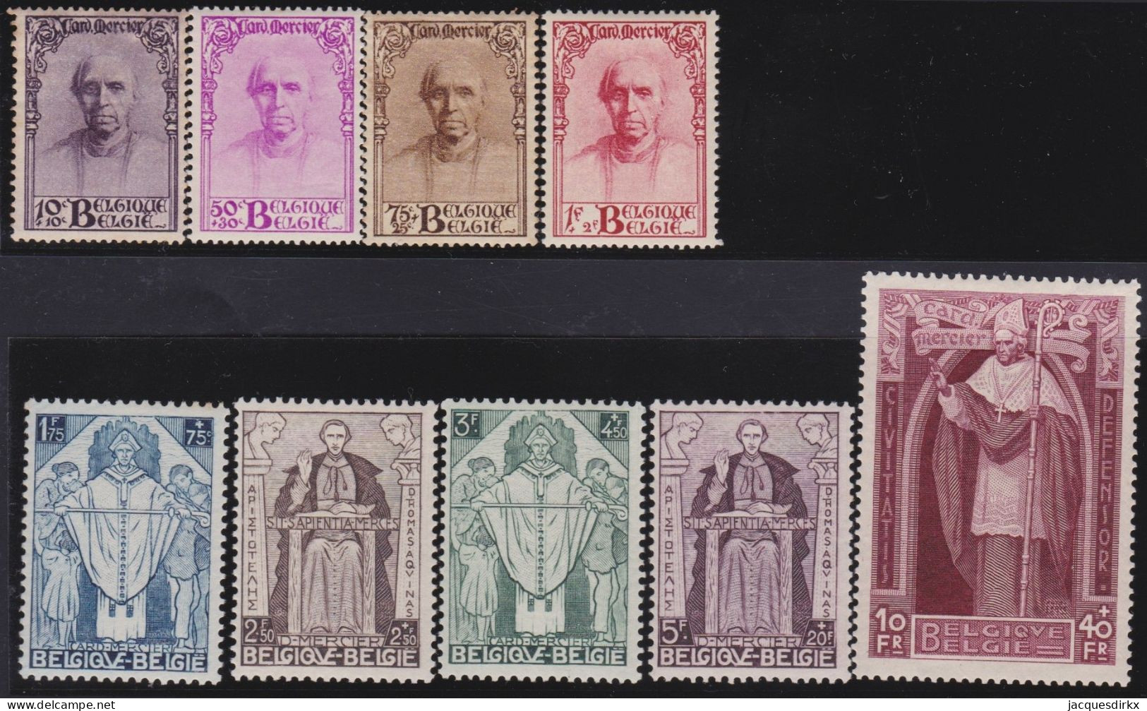 Belgie  .   OBP   .    342/350  (2 Scans)      .    *    .   Ongebruikt Met Gom   .   /   .    Neuf Avec Gomme - Unused Stamps