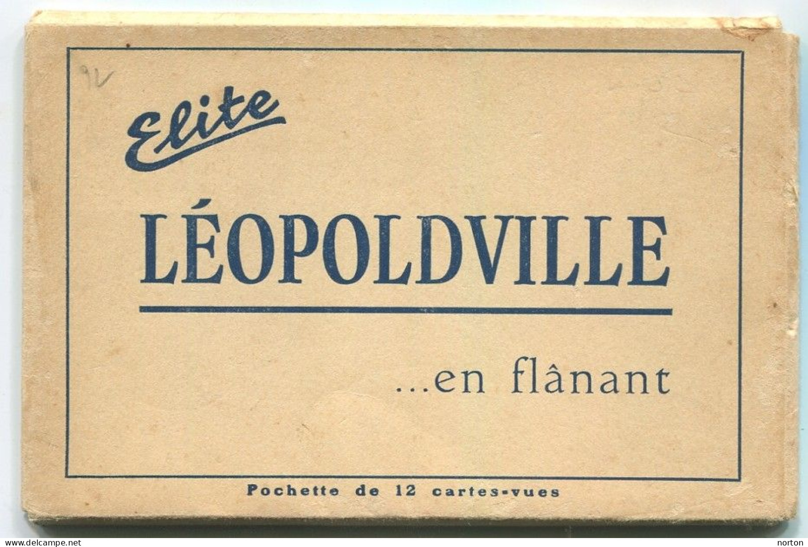 Léopoldville En Flânant Pochette De 12 Cartes-vues Nels !! 2 Cartes Manquantes - Kinshasa - Leopoldville (Leopoldstadt)