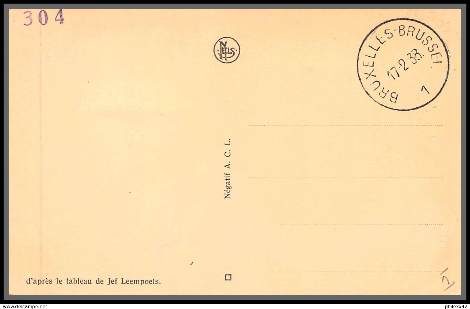 56716 N°304 Centenaire De L'indépendance Roi Albert 1er 12/2/1938 Belgique Carte Maximum (card) Fdc édition Nels - 1934-1951