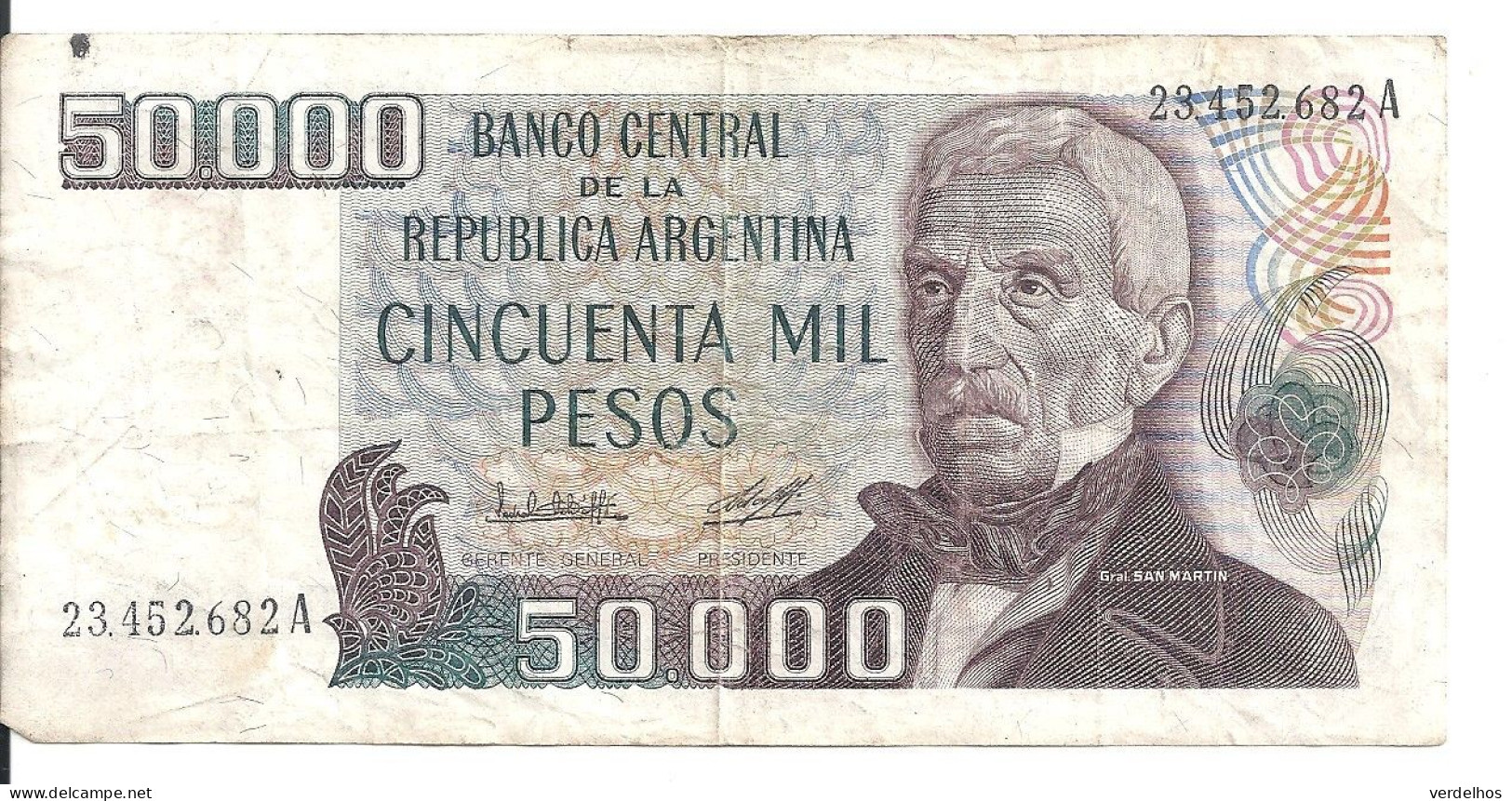 ARGENTINE 50000 PESOS ND1979-83  VF P 307 - Argentinië