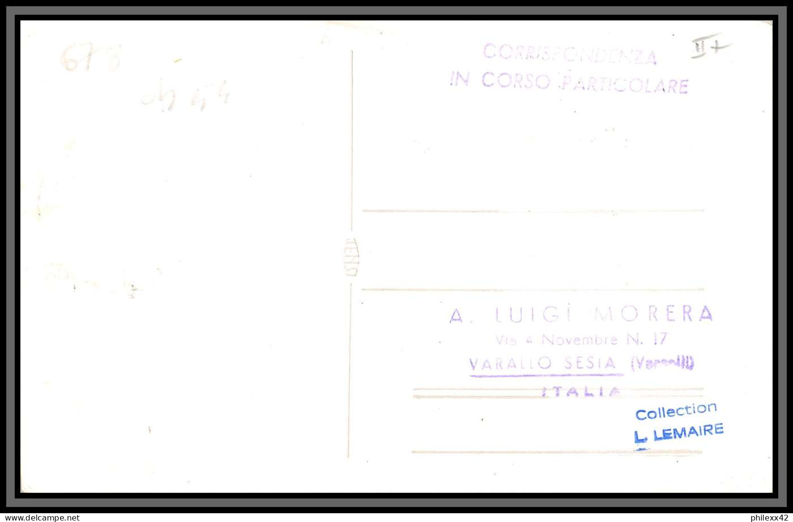 56987 N°678 Marco Polo Navigateur 10/1954 Italia Italie Italy Carte Maximum (card) Collection Lemaire Tensi - Maximum Cards