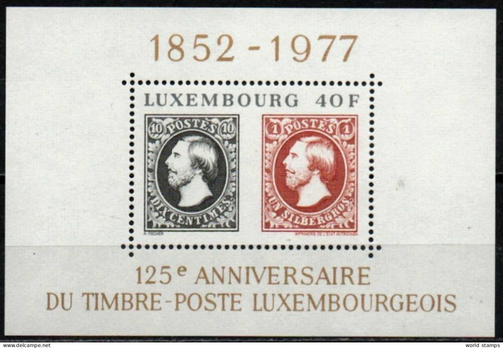 LUXEMBOURG 1977 ** - Blocks & Sheetlets & Panes