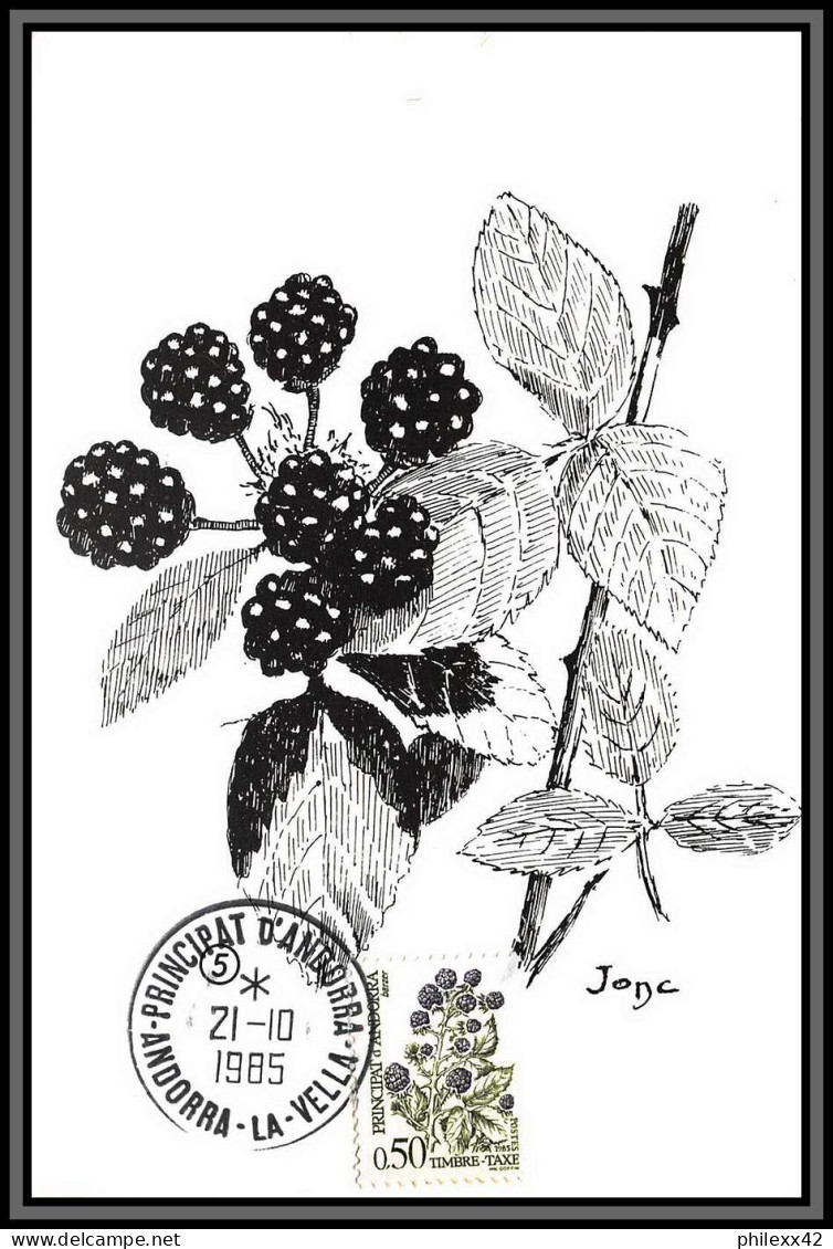 57082 TAXE N°53/61 Flore Baie Sauvage Flowers Flower Fleurs) édition Pujol - Cartes-Maximum (CM)