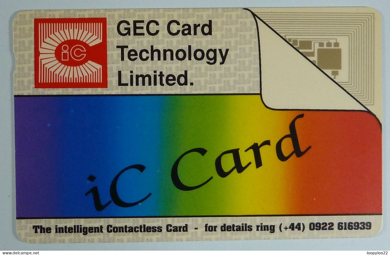 UK - Great Britain - Inteligent Contactless - IC Card - Green Reverse - Demo For GEC Card Technology - Verzamelingen