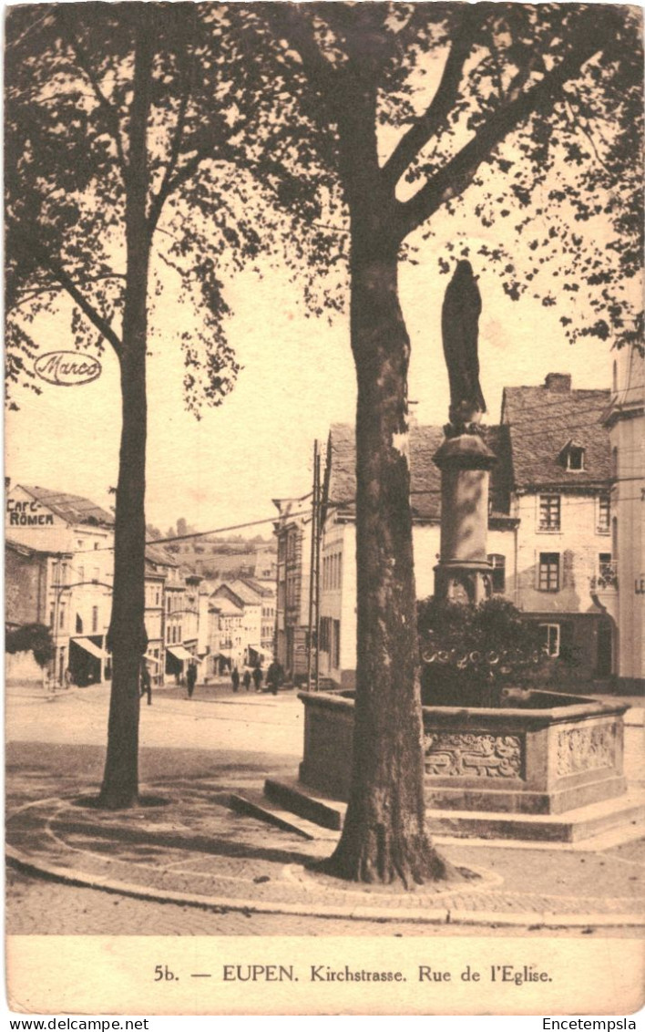 CPA Carte Postale Belgique Eupen Rue De L'église 1923  VM76860 - Eupen