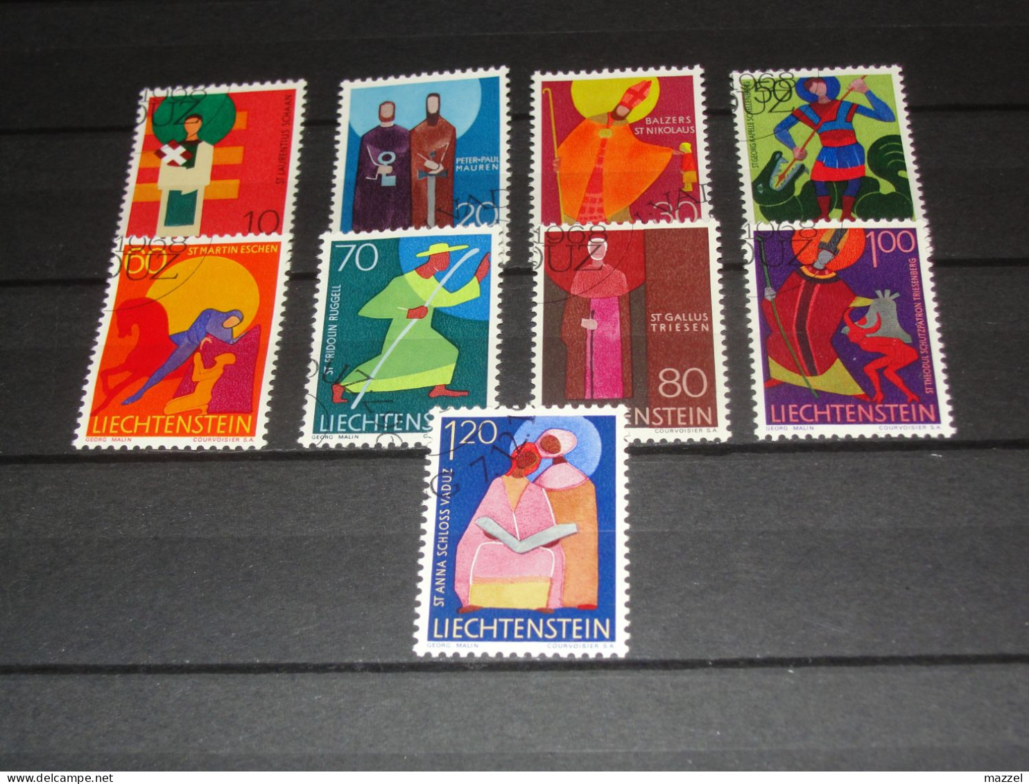 LIECHTENSTEIN   SERIE  486-494  GEBRUIKT (USED) - Used Stamps