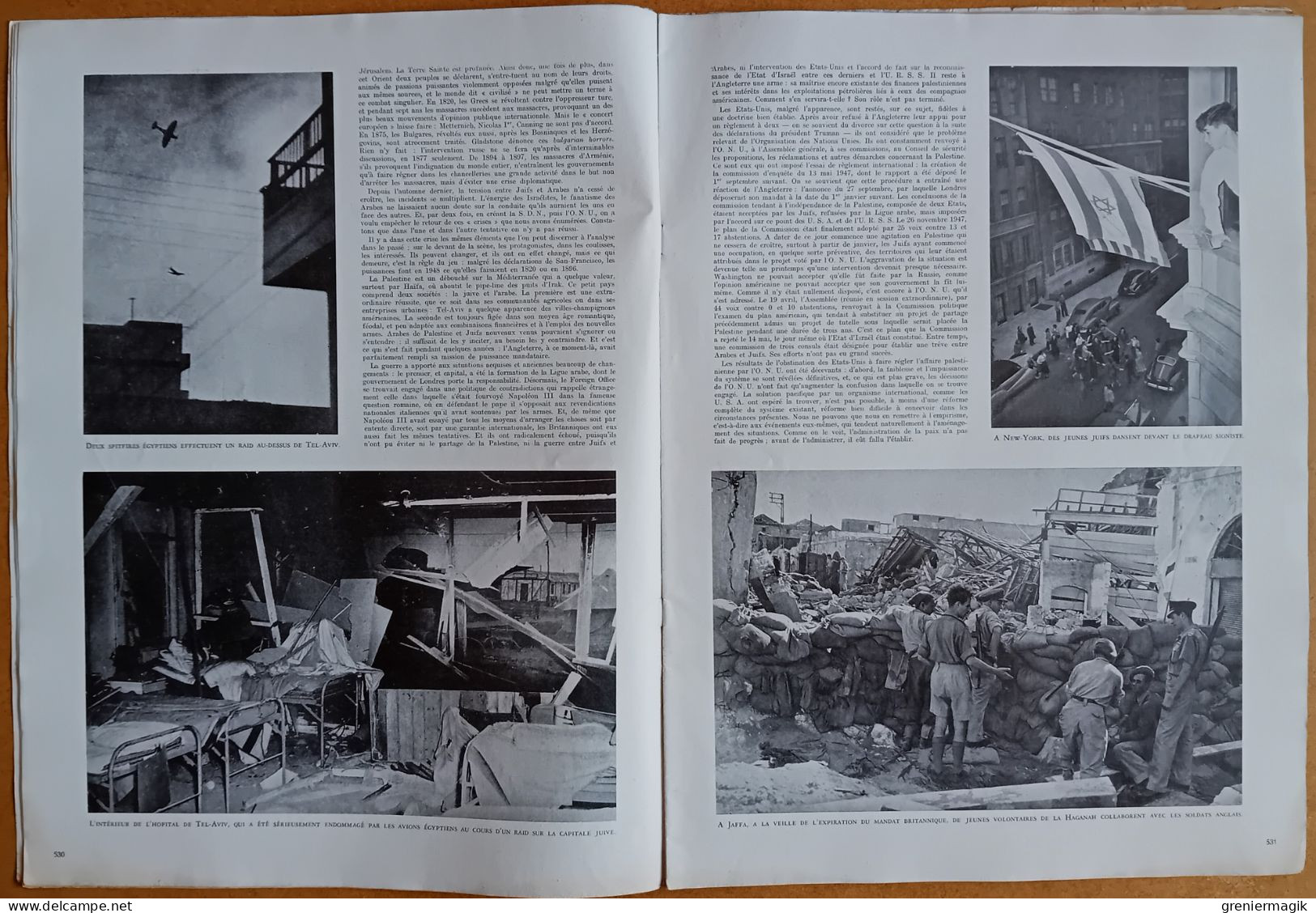 France Illustration N°139 29/05/1948 Naissance De L'Etat D'Israël Ben Gurion/Alaska Yellowknife/Parc Kruger/L'Anjou/Mode - General Issues