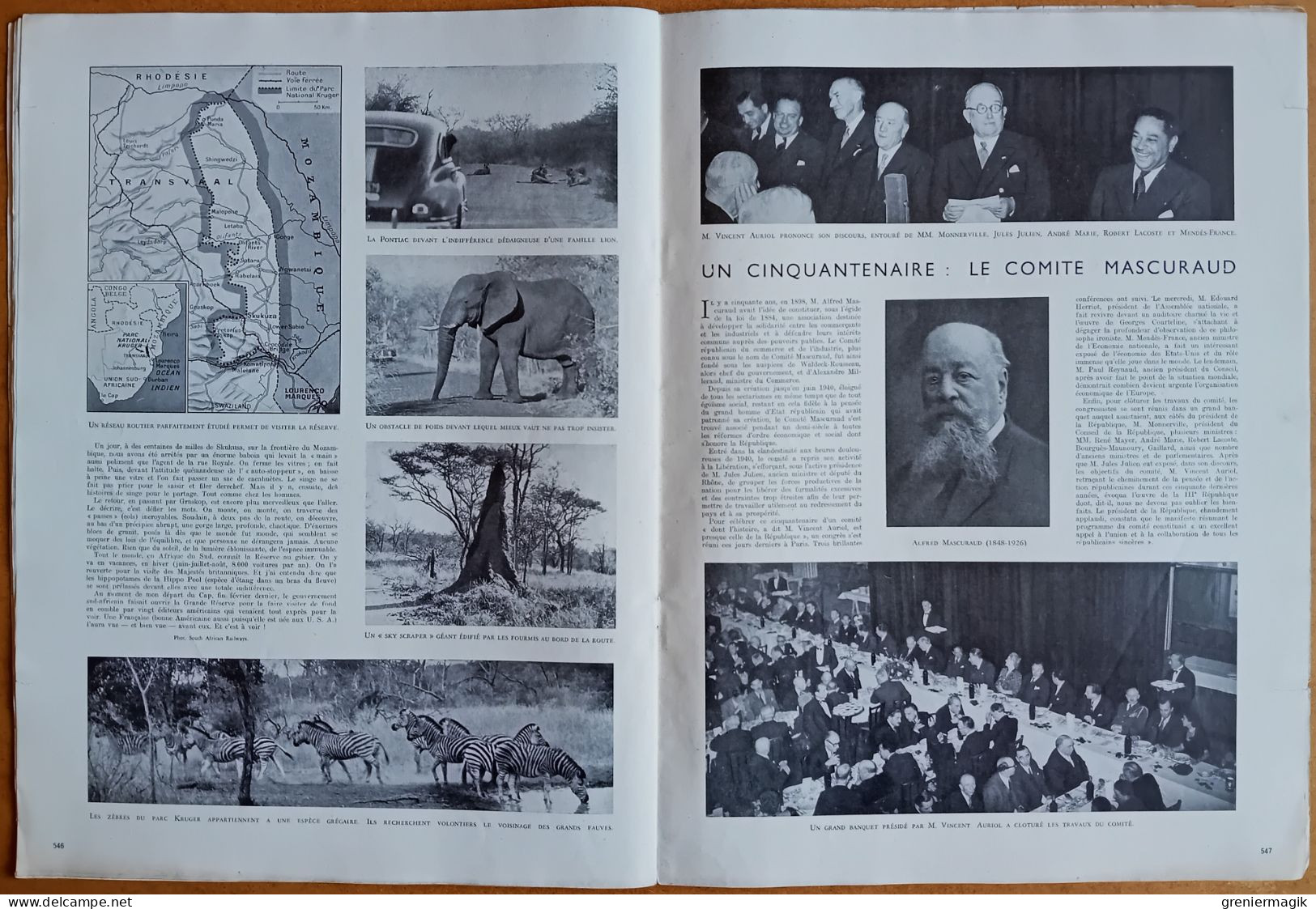 France Illustration N°139 29/05/1948 Naissance de l'Etat d'Israël Ben Gurion/Alaska Yellowknife/Parc Kruger/L'Anjou/Mode