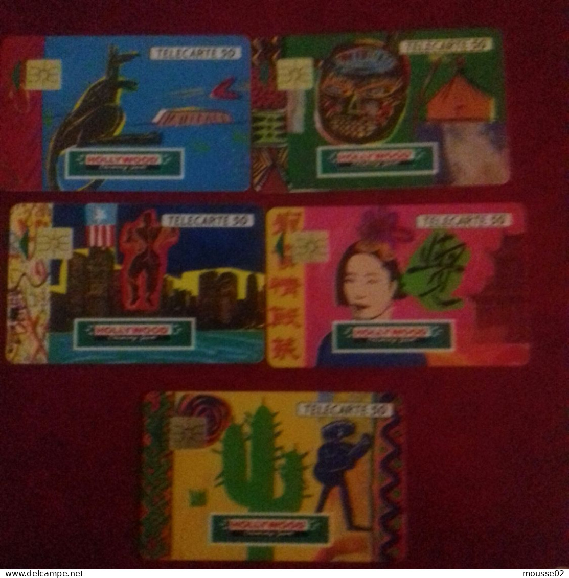 TELECARTES SERIE  HOLLYWOOD CHEWING GUM -...... - 50 Units
