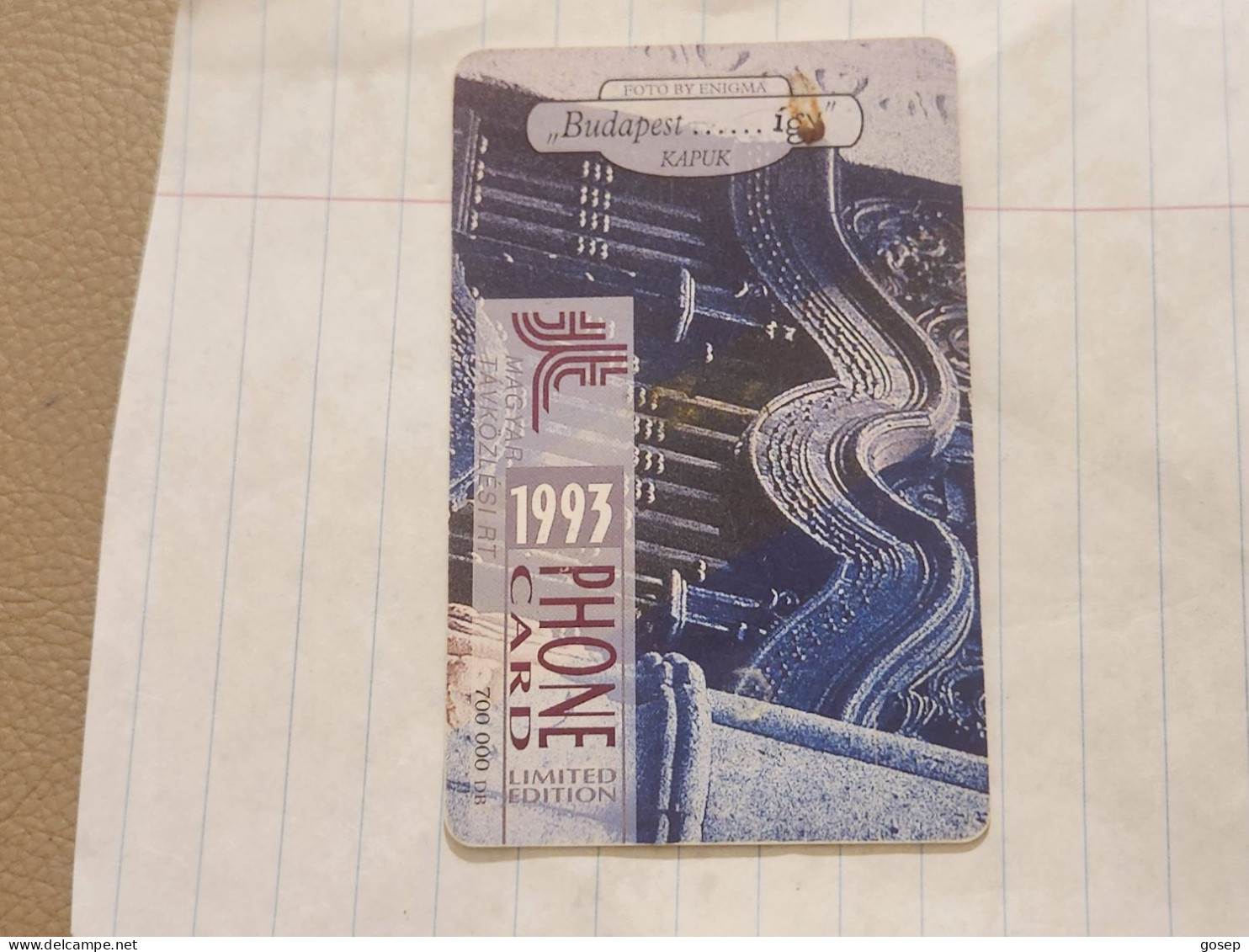 HUNGARY-(HU-P-1993-06Ab)-DOOR-(214)(50units)(5/1993)(tirage-700.000)USED CARD+1card Prepiad Free - Ungarn