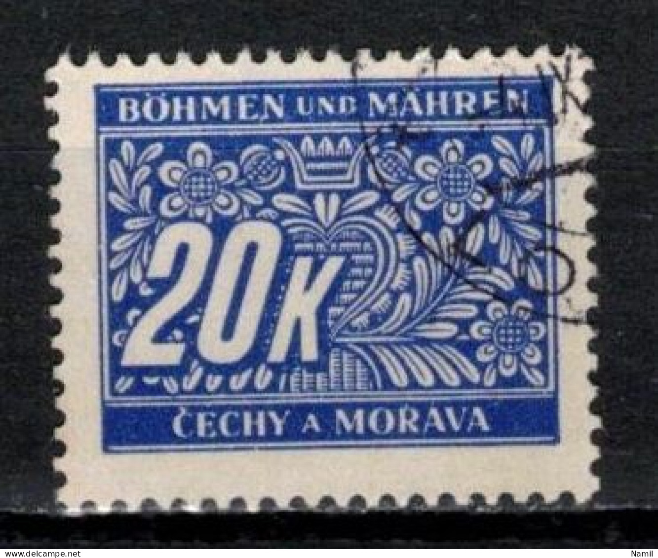 Boheme Et Moravie 1939 Mi P 14 (Yv TT 14), Obliteré, - Usati