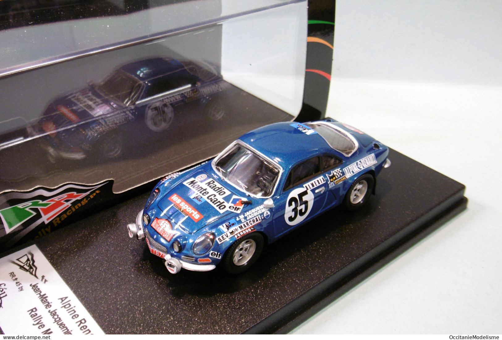 Troféu - ALPINE RENAULT A110 #35 Rallye Monte-Carlo 1972 Jacquemin Réf. RR.fr 45 NBO Neuf 1/43 - Trofeu